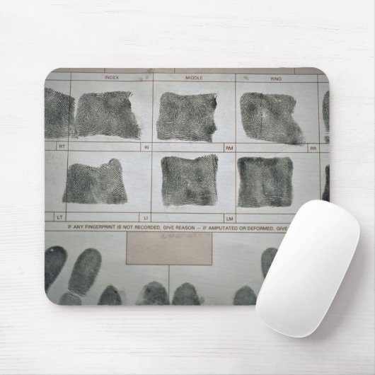 Vingerafdrukken Muismat (Met muis)
