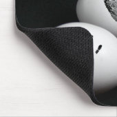 Vingerafdrukken op witte eieren muismat (Hoek)