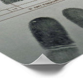 Vingerafdrukken Poster (Hoek)