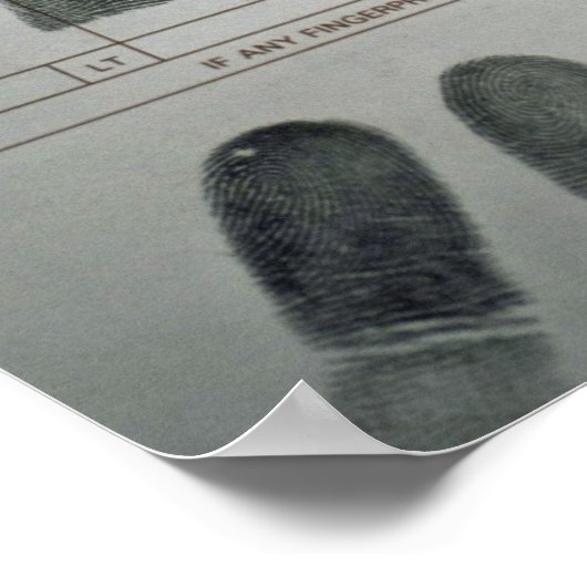 Vingerafdrukken Poster (Hoek)