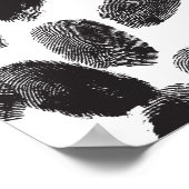 Vingerafdrukken Poster (Hoek)