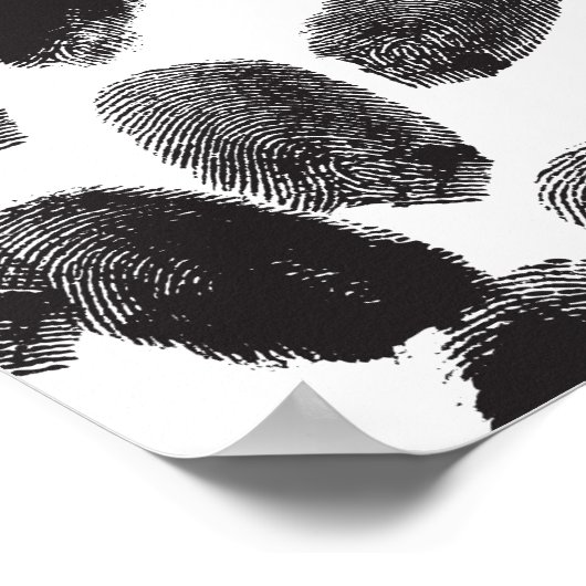Vingerafdrukken Poster (Hoek)