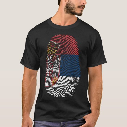 Vingerafdrukken - Servië T-shirt (Voorkant)