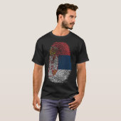 Vingerafdrukken - Servië T-shirt (Voorkant volledig)