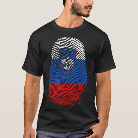 Vingerafdrukken - Slovenië T-shirt (Voorkant)