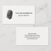 Vingerafdrukken / Strafrecht Visitekaartje (Voorkant / Achterkant)