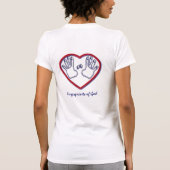 Vingerafdrukken van God - 1 Peter 5:6-7 T-shirt (Achterkant)