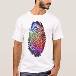 Vingerafdrukkleur T-shirt