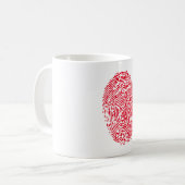 Vingerafdrukkop Koffiemok (Voorkant links)