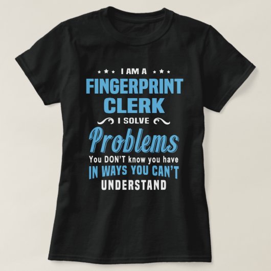 vingerafdrukleider t-shirt (Design voorkant)
