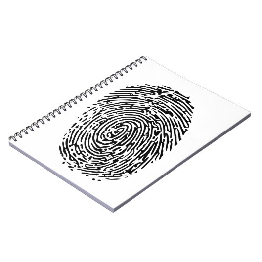 Vingerafdrukontwerp Notitieboek (Linkerzijde)