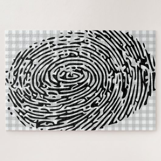 vingerafdrukpuzzel legpuzzel (Horizontaal)