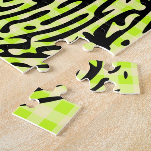 vingerafdrukpuzzel legpuzzel (Zijkant)