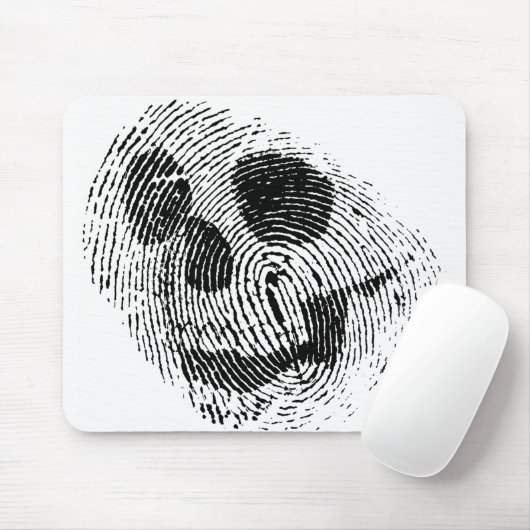 Vingerafdrukschedel Muismat (Met muis)