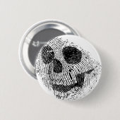Vingerafdrukschedel Ronde Button 5,7 Cm (Voorkant /achterkant)