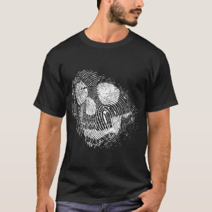 Vingerafdrukschedel T-shirt