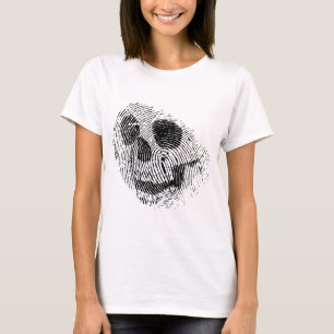 Vingerafdrukschedel T-shirt