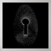 Vingerafdrukslot Poster (Voorkant)