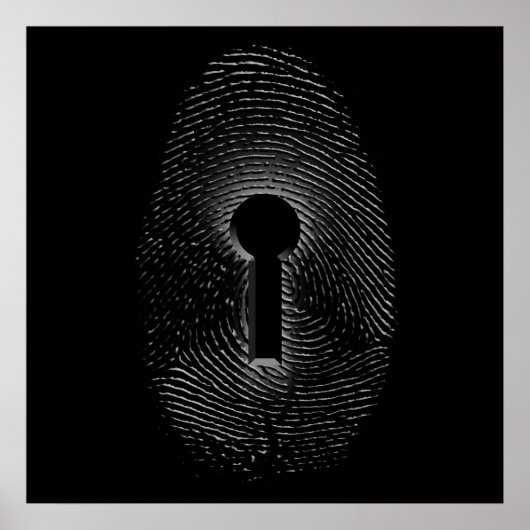 Vingerafdrukslot Poster (Voorkant)