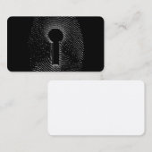 Vingerafdrukslot Visitekaartje (Voorkant / Achterkant)