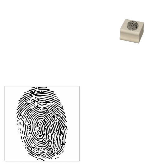 vingerafdrukstempel rubberstempel (Gestempeld)