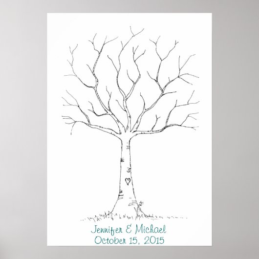 Vingerafdrukstructuur (2) poster (Voorkant)