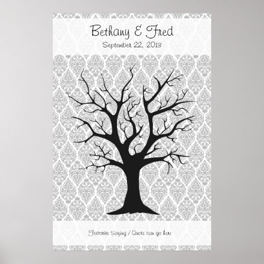 Vingerafdrukstructuur C met Damascus - 40 x 60 inc Poster (Voorkant)