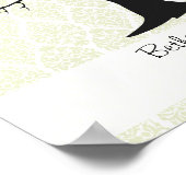 Vingerafdrukstructuur C met Damask Green - 11 x 14 Poster (Hoek)