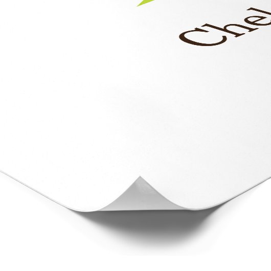 Vingerafdrukstructuur (Heartastic Dark Brown) Post Poster (Hoek)