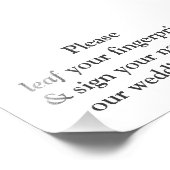 Vingerafdrukstructuur-Kaart Foto Afdruk (Hoek)