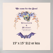 Vingerafdrukstructuur met begroting voor Halloween Poster (Voorkant)