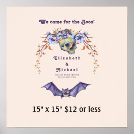 Vingerafdrukstructuur met begroting voor Halloween Poster