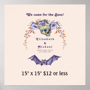 Vingerafdrukstructuur met begroting voor Halloween Poster