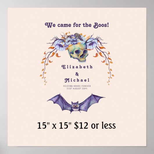 Vingerafdrukstructuur met begroting voor Halloween Poster (Voorkant)