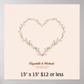 Vingerafdrukstructuur met koraalbudget voor het gr poster (Voorkant)