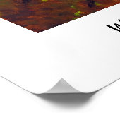 Vingerafdrukstructuur Poster (Hoek)