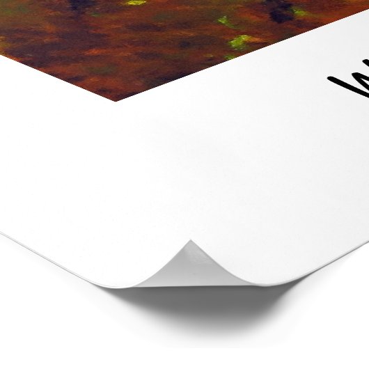 Vingerafdrukstructuur Poster (Hoek)