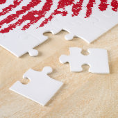 Vingerafdrukvlag van Saint Kitts. Legpuzzel (Zijkant)