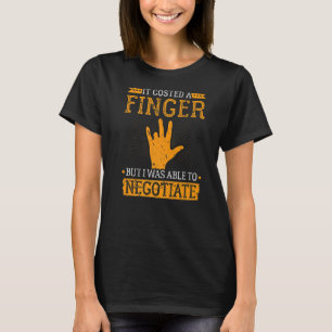 Vingeramputatie Vingerammer voor gehandicapten T-shirt