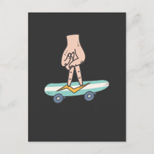 Vingerbord voor vingerskateboard briefkaart