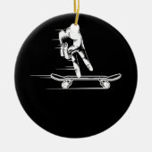 Vingerbordskateboard Keramisch Ornament (Voorkant)