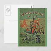 Vingerd Siecle Retro Steampunk Briefkaart (Voorkant / Achterkant)