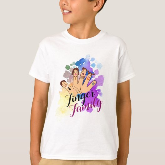 Vingerfamilie T-shirt (Voorkant)