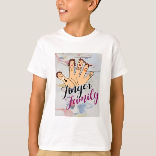 Vingerfamilie T-shirt (Voorkant)