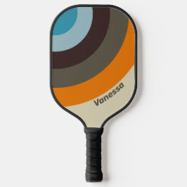 Vingerhoedskroest Cirkel Streep met Naam Pickleball Paddle