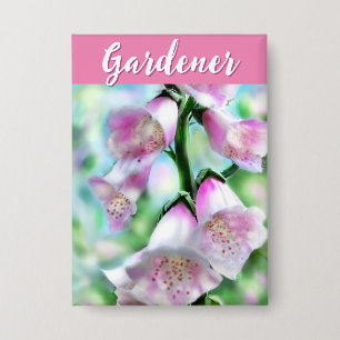 Vingerhoedskruid Bloemen Bloem Roze Tuin Persoonli Button