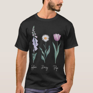 Vingerhoedskruid Madeliefje Tulp Wilde Bloem Tuin  T-shirt