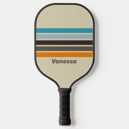 Vingerhoedskruidenroest over strepen met naam pickleball paddle