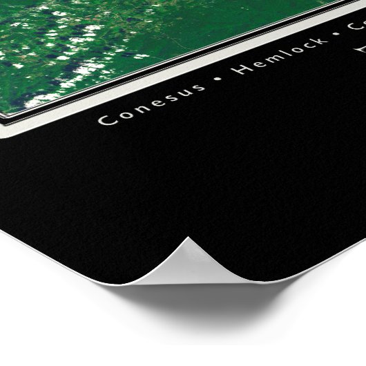 Vingermeren Gewest Satellite Poster (Hoek)