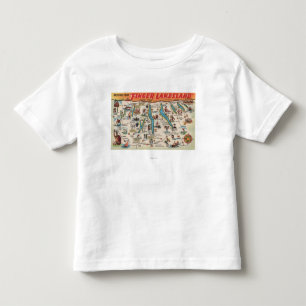 Vingermeren, New York - Gedetailleerde kaart Kinder Shirts